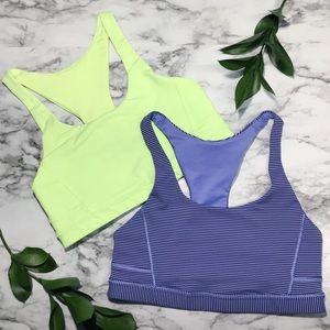 Set of 2 Lululemon Racerback Sports Bra Size 4
